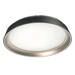 Φωτιστικό Οροφής - Πλαφονιέρα Idra PL.IDRA/GR Φ70x11cm 60W 3000K Dimmable Led Black-Gold Ondaluce