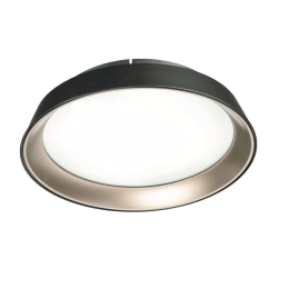 Φωτιστικό Οροφής - Πλαφονιέρα Idra PL.IDRA/PC Φ45x11cm 30W 3000K Dimmable Led Black-Gold Ondaluce