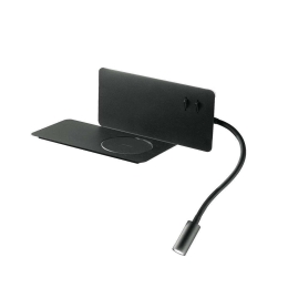 Φωτιστικό Τοίχου - Απλίκα Flat AP.FLAT/D-NERO 33+34x16x13,5cm 6W 3000K Black Ondaluce