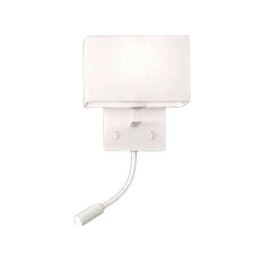 Φωτιστικό Τοίχου - Απλίκα Shadow AP.SHADOW/BIANCO 21x16,5x23/23cm 1xE27 3W Led White Ondaluce