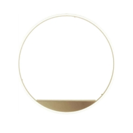 Φωτιστικό Τοίχου Minus PL.MINUS/GR-ORO Φ81x6cm 55W Led Dimmable Gold Ondaluce