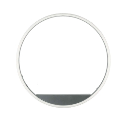 Φωτιστικό Τοίχου Minus PL.MINUS/GR-SILVER Φ81x6cm 55W Led Dimmable Silver Ondaluce