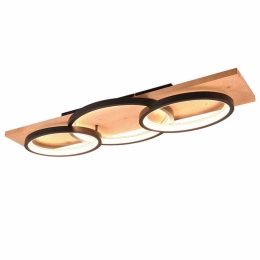 Φωτιστικό Οροφής - Πλαφονιέρα Barca 641110332 97x33x10cm 1xSMD-LED 40W Dimmable 3000K Black-Natural Trio Lighting
