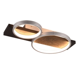 Φωτιστικό Οροφής - Πλαφονιέρα Medera 643810287 53x34x8cm 1xSMD-LED 26W Dimmable Dark Grey-Black Trio Lighting
