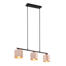 Φωτιστικό Οροφής - Ράγα Julieta 319000344 66x12x150cm 3xE14 40W Beige-Gold Trio Lighting
