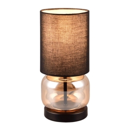 Φωτιστικό Επιτραπέζιο Elio 517800113 13x28cm 1xE27 40W Black-Amber Trio Lighting