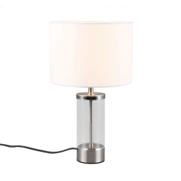 Φωτιστικό Επιτραπέζιο Garzia R51711007 20x33cm 1xE14 25W Nickel-White RL Lighting
