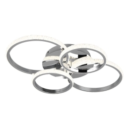 Φωτιστικό Οροφής - Πλαφονιέρα Cires R67364106 65x49x8cm 1xSMD 27W 3400lm 4000K Chrome-Clear RL Lighting