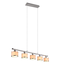 Φωτιστικό Οροφής - Ράγα Kaprun 311600506 92x12x60cm 5xE14 28W Multi Trio Lighting