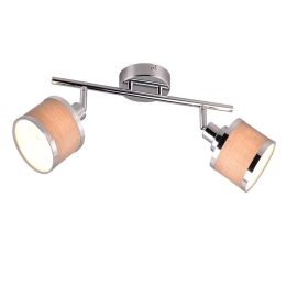 Φωτιστικό Οροφής - Σποτ Arosa 812100206 52x10x19cm 2xE14 28W Chrome-Grey Trio Lighting