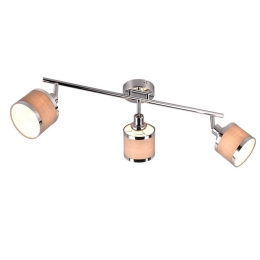 Φωτιστικό Οροφής - Σποτ Arosa 812100306 80x10x19cm 3xE14 28W Chrome-Grey Trio Lighting