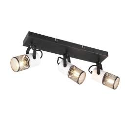 Φωτιστικό Οροφής - Σποτ Tosh 804300334 44x9x19cm 3xE14 40W White-Black Trio Lighting