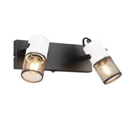 Φωτιστικό Οροφής - Σποτ Tosh 804370234 26x9x19cm 2xE14 15W White-Black Trio Lighting