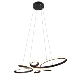 Φωτιστικό Οροφής Fly 345619132 83x45x150cm 1xSMD 32W 3900lm 3000K Black Trio Lighting