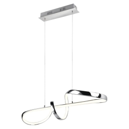 Φωτιστικό Οροφής Padua R37281106 81x46x150cm 1xSMD 37W 4500lm 4000K Chrome RL Lighting