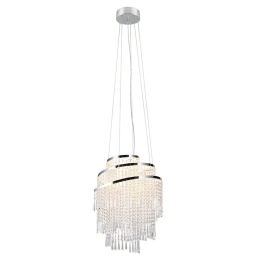 Φωτιστικό Οροφής Pomp R37349106 48x150cm 1xSMD 38W 5500lm Chrome-Clear RL Lighting