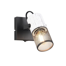 Φωτιστικό Τοίχου - Σποτ Tosh 804370134 9x13cm 1xE14 15W White-Black Trio Lighting