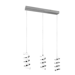Φωτιστικό Οροφής - Ράγα Laola R34183106 3xSMD 3x1250lm 4000K 70x150x13cm Chrome RL Lighting