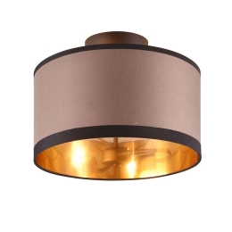Φωτιστικό Οροφής - Πλαφονιέρα Davos R61552041 2xE14 22x30cm Taupe-Black RL Lighting