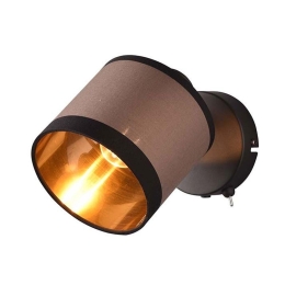 Φωτιστικό Τοίχου Davos R81551741 E14 12x21cm Taupe-Black RL Lighting