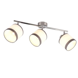 Φωτιστικό Οροφής - Spot Davos R81553006 3xE14 58x23x12cm White-Chrome RL Lighting