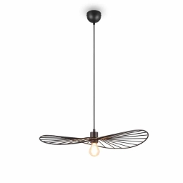 Φωτιστικό Οροφής Κρεμαστό Chapeau R31451032 E27 150x60cm Black RL Lighting