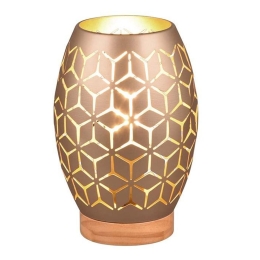 Επιτραπέζιο Φωτιστικό Bidar R51571065 E27 21x15cm Coffee RL Lighting