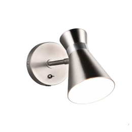 Φωτιστικό Τοίχου Enzo R20781707 E27 11x16cm Nickel RL Lighting