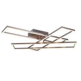 Φωτιστικό Οροφής - Πλαφονιέρα Corso R64423107 SMD 4600lm 2700 - 6000K 66x10x60cm Nickel RL Lighting