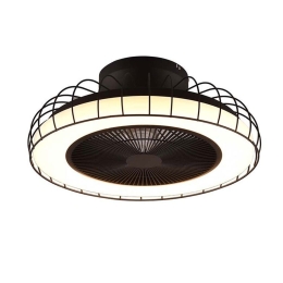 Ανεμιστήρας Οροφής Με Φως Sandfjord R64122132 SMD 3420lm 2700 - 6500K 21x52cm Black RL Lighting Διάμετρος 52cm