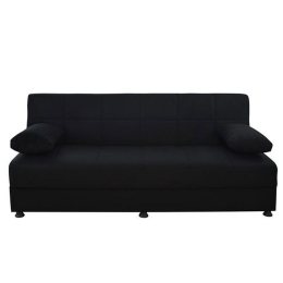 Καναπές Κρεβάτι Ege HM3067.01 Black 192x74x82 εκ. Ύφασμα