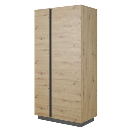 Ντουλάπα 36146-ARC-24 Artisan+Γραφίτης 96.5x193.5x54cm Δίφυλλη Μελαμίνη