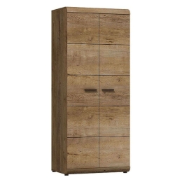Ντουλάπα Δίφυλλη 36134-LN-24 Φυσικό 80x194x54cm Δίφυλλη Μελαμίνη