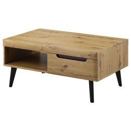 Τραπεζάκι 40110-NR-ART Artisan+Μαύρο 107x46x67cm