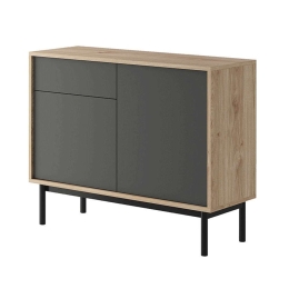 Μπουφές 21112-BS-S 104x84x39cm Natural-Anthracite Μοριοσανίδα