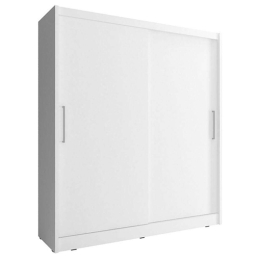 Ντουλάπα Δίφυλλη Συρόμενη 24114-WKw-200 200x214x62cm White Δίφυλλη Μοριοσανίδα