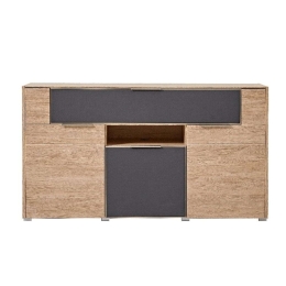 Μπουφές Median A_21117_MD 180x93x45cm Anthracite-Natural