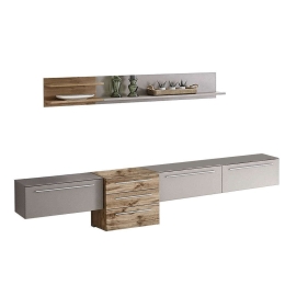 Σύνθεση Τοίχου Binz-2 Binz_36_ec-2 330x206x43-37cm Grey-Natural