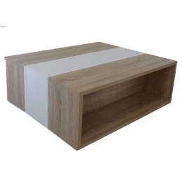 Τραπεζάκι Σαλονιού Raylie-1 Raily-1_41 90x41x75cm Oak-White