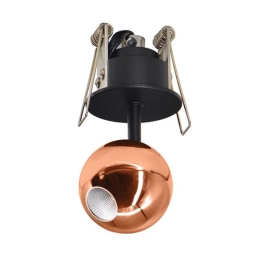 Σποτ Χωνευτό Led 1908 4.5W 3000K 110Lm Copper Στρόγγυλο Αλουμίνιο
