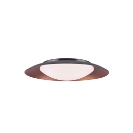 Φωτιστικό Οροφής - Πλαφονιέρα Led Φ40 1957 20W 3000K 90Lm Black-Copper Μέταλλο,Ακρυλικό