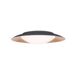 Φωτιστικό Οροφής - Πλαφονιέρα Led Φ40 1958 20W 3000K 90Lm Black-Gold Μέταλλο,Ακρυλικό