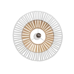 Φωτιστικό Τοίχου - Απλίκα Φ80 19250 White-Natural Bamboo