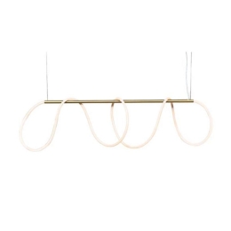 Φωτιστικό Οροφής - Ράγα Led 19254 60W 3000K 60Lm Brass Μέταλλο