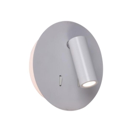 Φωτιστικό Τοίχου - Σποτ Led H56 3W+6W 3000K 85Lm White Αλουμίνιο