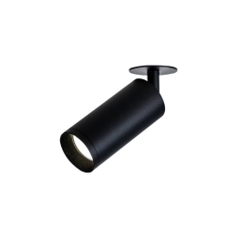 Σποτ Χωνευτό Led S057-15 9W 3000K 80Lm Black Στρόγγυλο Αλουμίνιο
