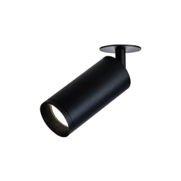 Σποτ Χωνευτό Led S057-40 9W 3000K 80Lm Black Στρόγγυλο Αλουμίνιο