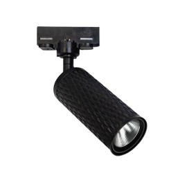Σποτ Ράγας Τριφασικό Led S062-40 9W 3000K 80Lm Black Αλουμίνιο