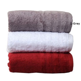 Πετσέτες Spa Σετ 3τμχ 1 Grey Anna Riska Σετ Πετσέτες 70x140cm 100% Βαμβάκι