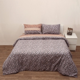 Παπλωματοθήκη Des. 6003 Σετ 2τμχ. Brown Anna Riska Μονό 160x240cm 100% Βαμβάκι